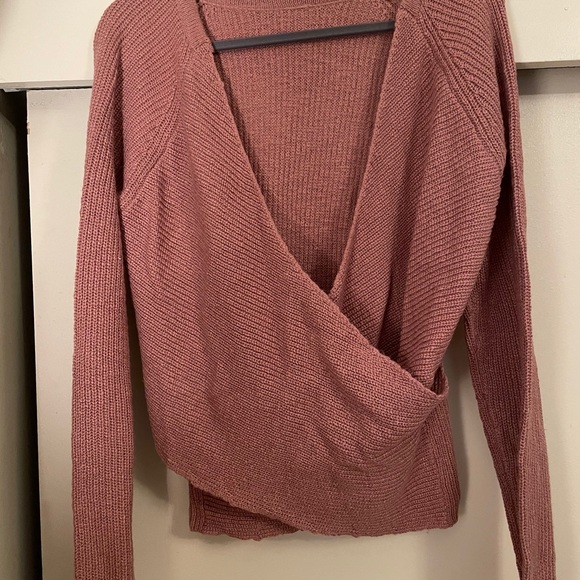aerie ballet back sweater